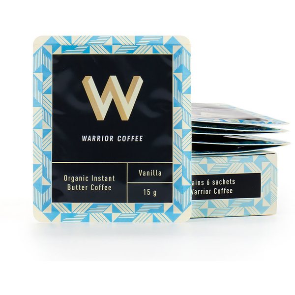 Warrior Coffee Vanilla pikavoikahvi, 6x15g (L,G)