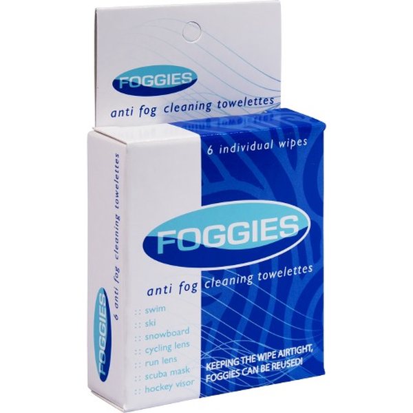 FOGGIES Anti Fogger Individual Towelettes 6 pack
