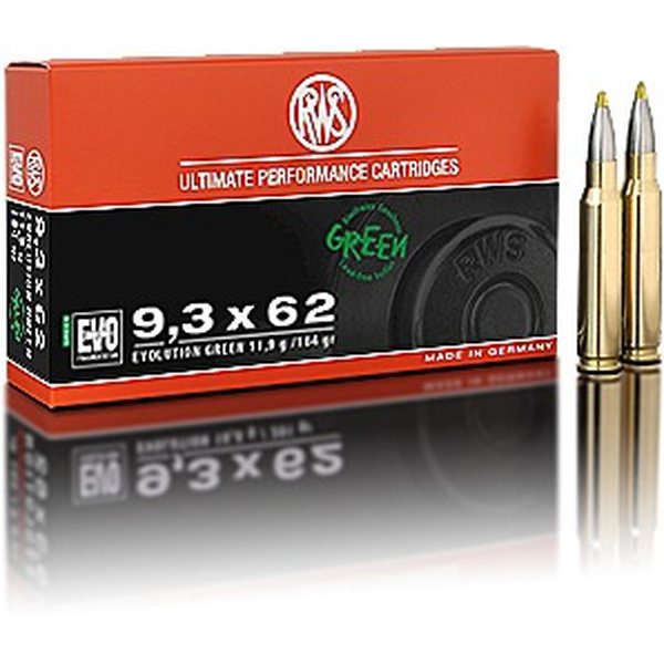 RWS 9,3x62 EVO Green 11,9g / 184gr. 20 kpl