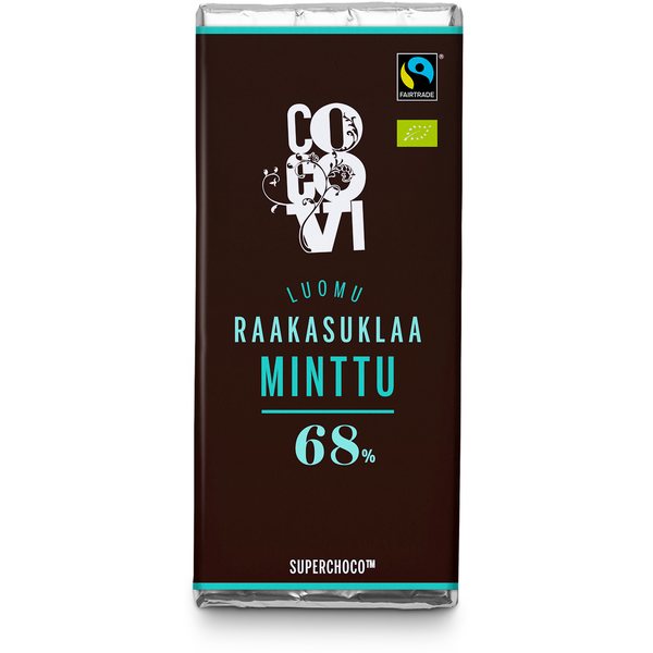 CocoVi SuperChoco Raakasuklaa 30 g 68 %
