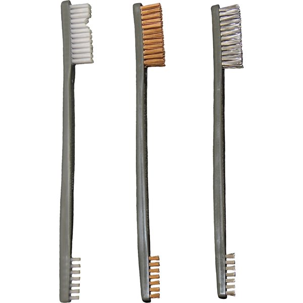 Otis 3 Pack AP Brushes (Nylon/Bronze/Stainless Steel)