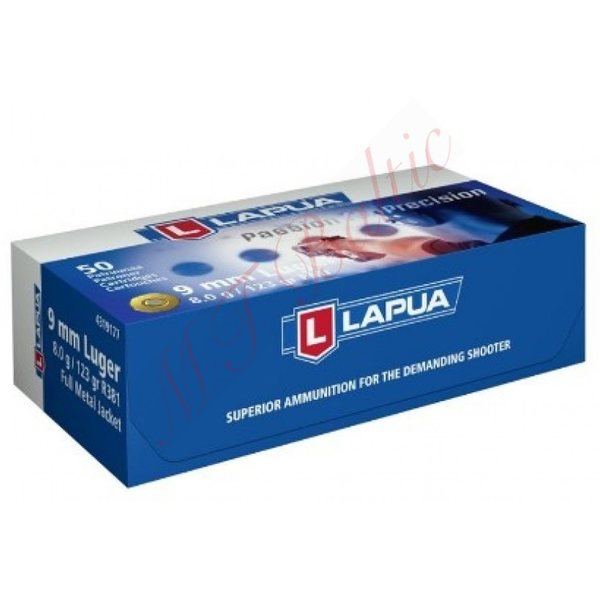 Lapua 9mm Luger 320 8g Pistol FMJ 50pcs