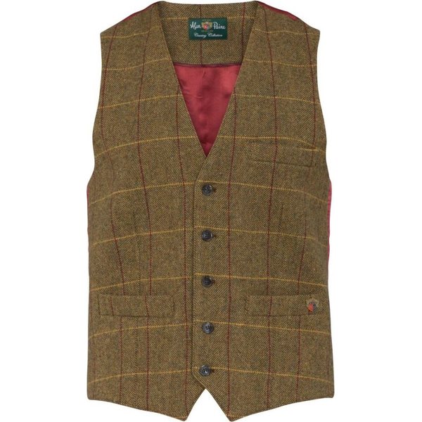 Alan Paine Surrey Men's Tweed Dress Waistcoat - Classic Fit