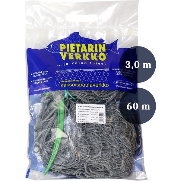 Pietarin Verkko Fishnet 40 mm 3 x 60 m