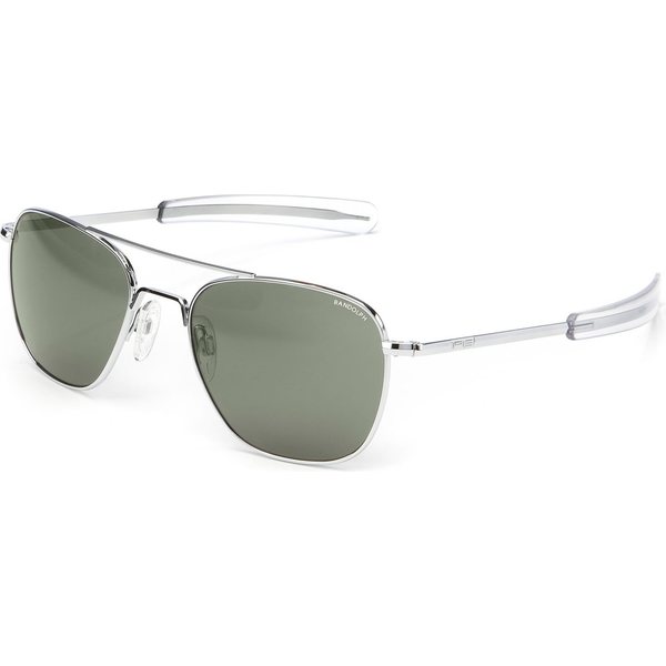 Randolph Aviator 52 Bright Chrome Bayonet Glass AGX Polarized AR
