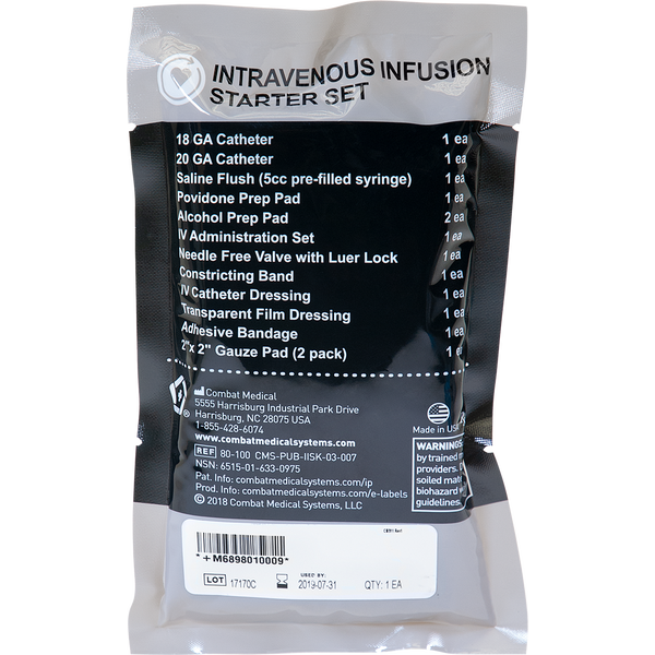 Combat Medical Mojo Intravenous Infusion Starter Kit