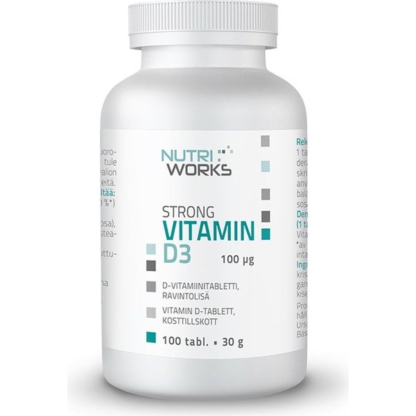 Nutri Works Strong Vitamin D3, 100 µg