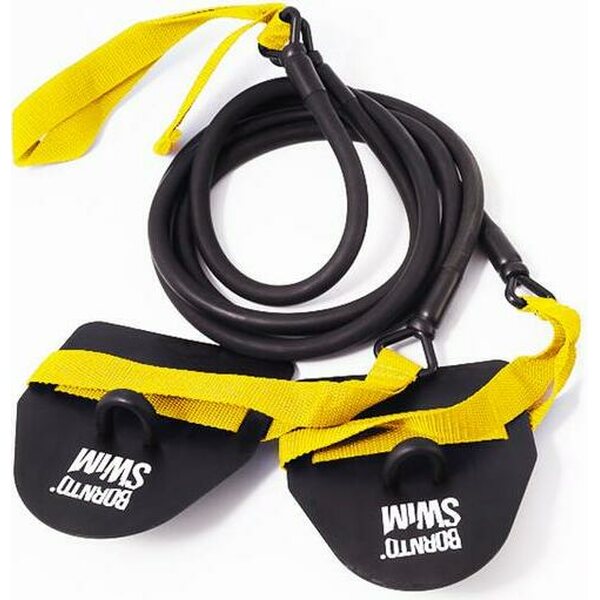 BornToSwim Resistance Bands with Paddles (for Swimmers and Triathletes)