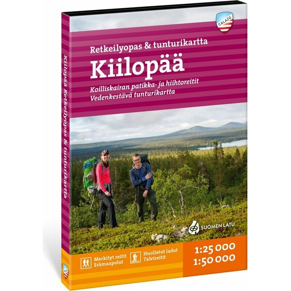 Calazo Kiilopää - Retkeilyopas & tunturikartta - 1:25 000 ja 1:50 000
