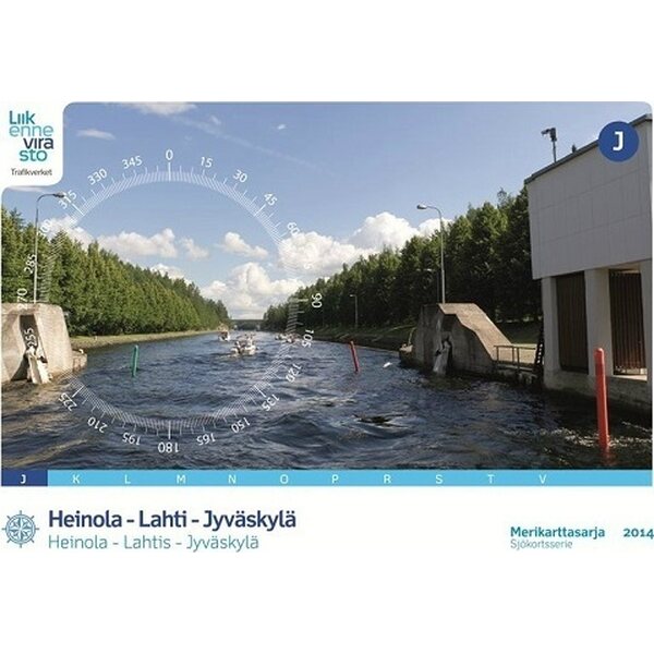 Sisävesikarttasarja J 1:40 000 Heinola-Lahti-Jyväskylä (2014)