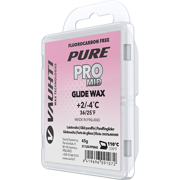 Vauhti Pure Pro Mid Glide Wax +2…-4°C / 45g