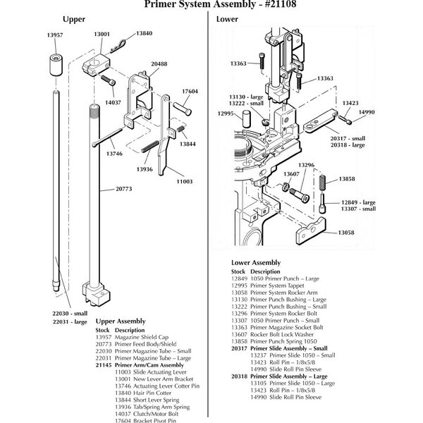 Dillon Precision Super 1050 Primer System (S1050 PSA) 1050 Primer Punch-Small