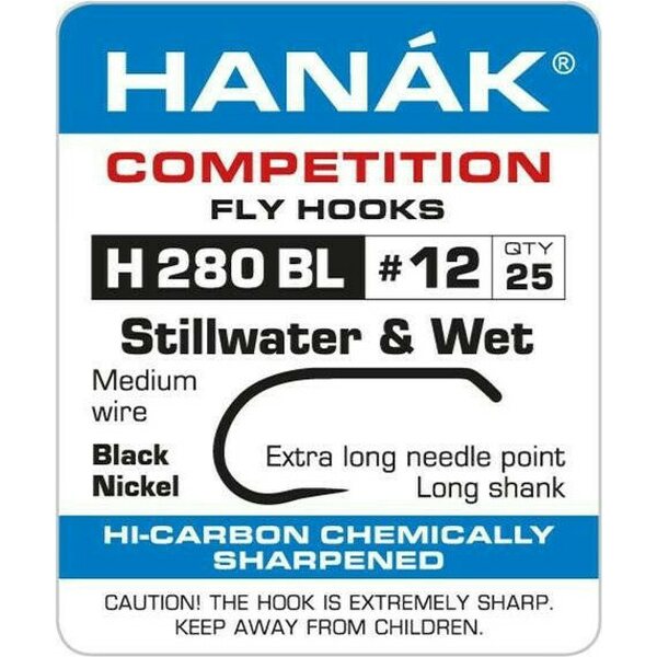 Hanak Competition H280BL Stillwater & Wet Fly, 25 pcs
