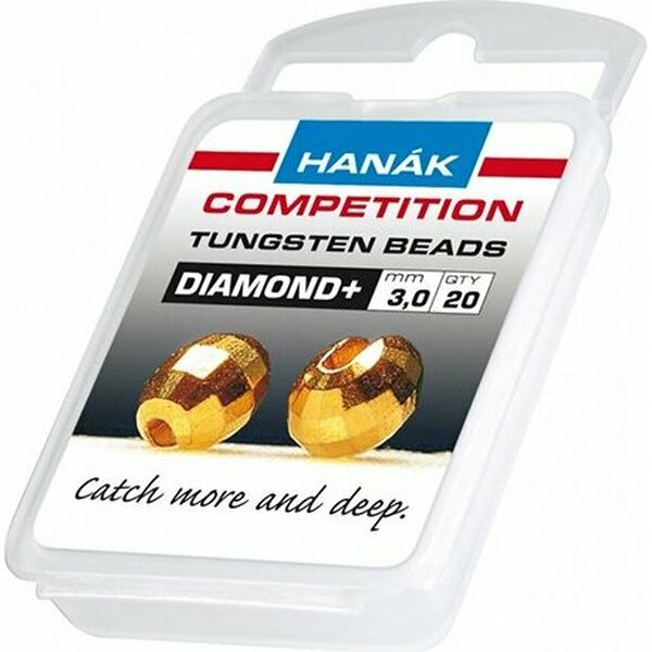 Hanak Competition Tungsten Beads Diamond+, 20 pcs