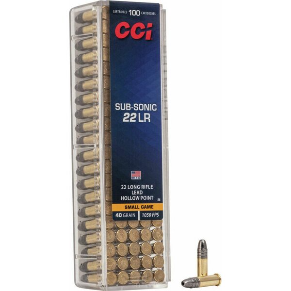 CCI .22 LR Subsonic HP 2,6g 100 kpl