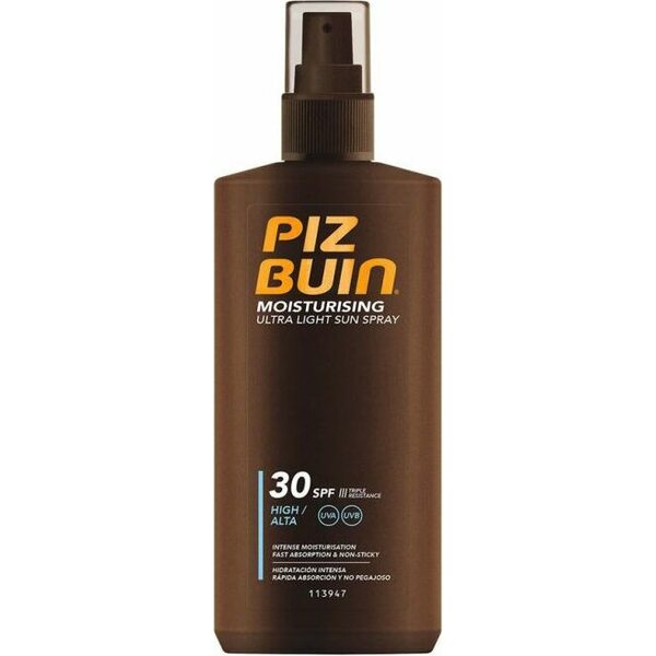 Piz Buin Ultra Light Sun Spray SPF 30, 200ml