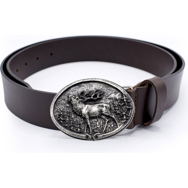 Leather Belt Stag