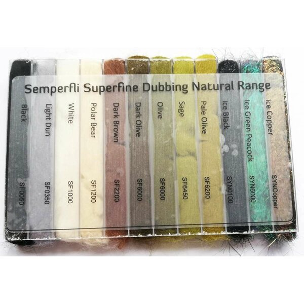 Semperfli Superfine Dubbing Dispenser Natural Colors Collection