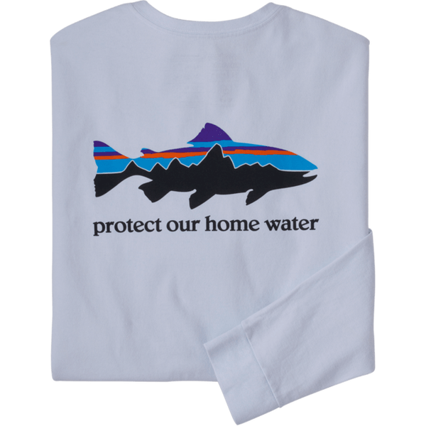 Patagonia Long-Sleeved Home Water Trout Responsibili-Tee Mens