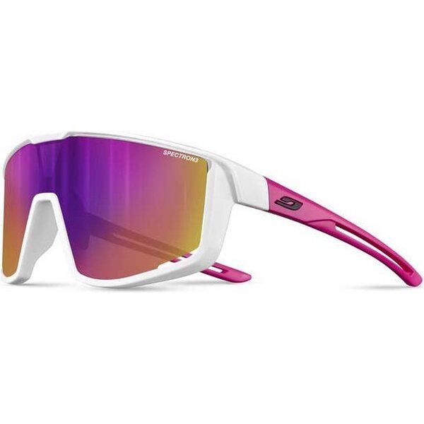 Julbo Fury S Shiny White / Pink, Pink Flash Lens