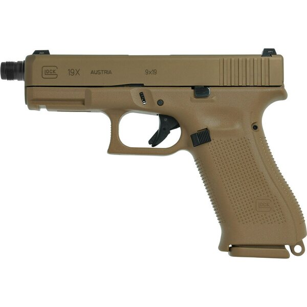 Glock 19X with threaded barrel
