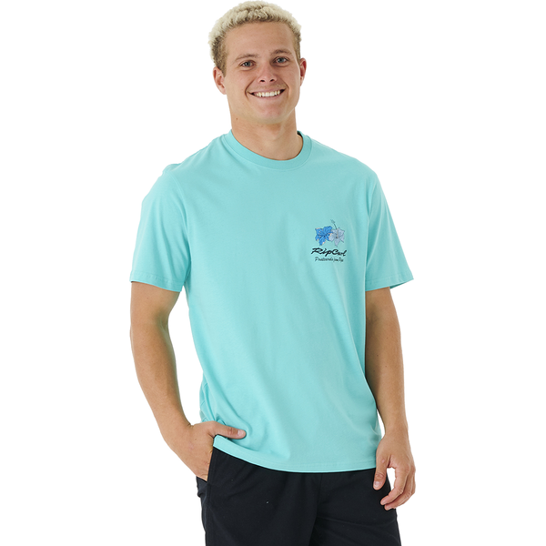 Rip Curl Postcards Hibiscus Tee Mens