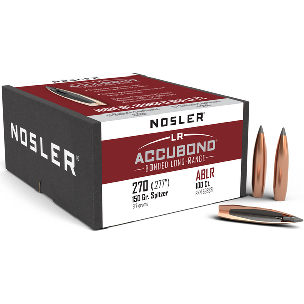 Nosler AccuBond Long Range 270 Cal 150gr SP (100 kpl)