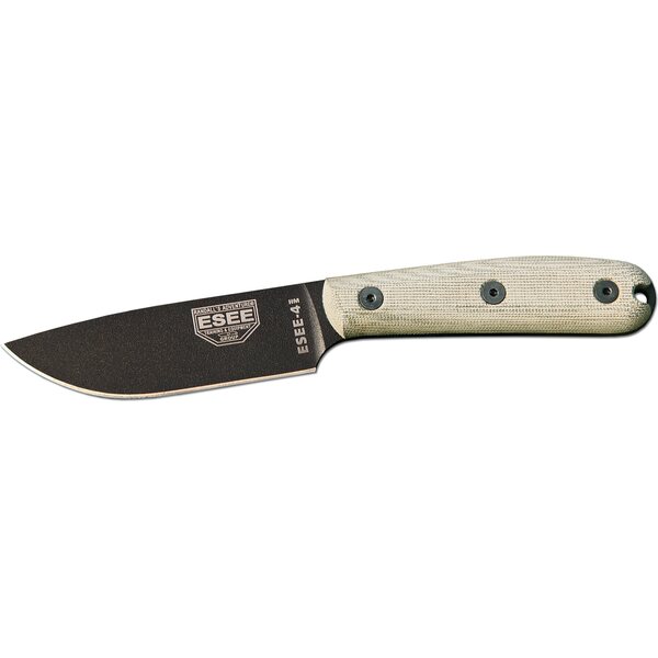 ESEE Knives Esee-4HM Black Blade w/ Micarta Handle