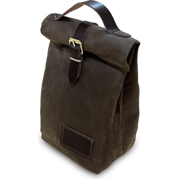 Bushcraft Spain Oilskin Canvas and Leather Lunch Bag