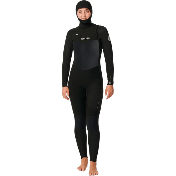 Rip Curl Dawn Patrol 5/4 Chest Zip Hooded Wetsuit Womens