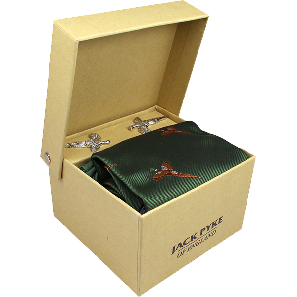 Jack Pyke Cufflinks, Tie & Hanky Gift Set