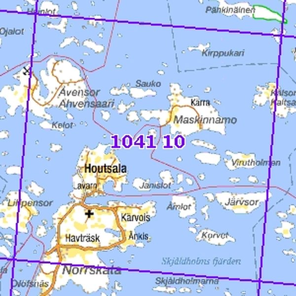 Norrskata 02/03, taitettu, 1041 10 Maastokartta