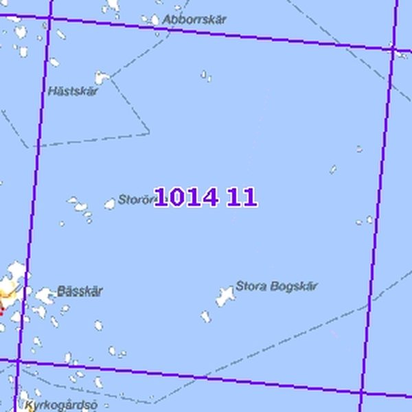 Stora Bogskär 02/03, taitettu, 1014 11 Maastokartta