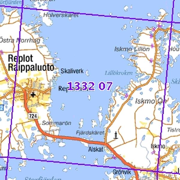 Replot 98/98, taitettu, 1332 07 Maastokartta