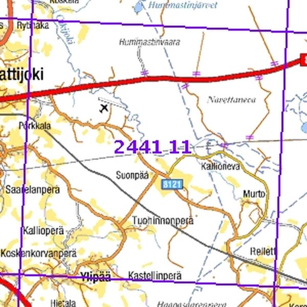 Relletti 05/06, taitettu, 2441 11 Maastokartta
