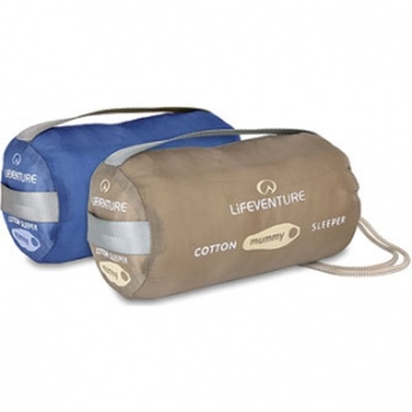 Lifeventure Cotton Travel Sleeper, rectangle Sleeping Bag Liners