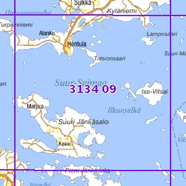 jänkäsalo kartta Suuri Jänkäsalo 95/97, SK, tai, 3134 09 Maastokartta | Varuste.