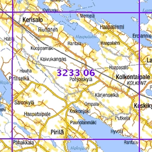 Kolkontaipale 99/00, SK, tait., 3233 06 Maastokartta