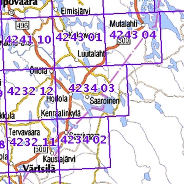 Hoilola 96/97, SK, taitettu, 4234 03+06 Maastokartta 