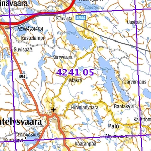 Kiihtelysvaara 93/94, SK, tait, 4241 05 Maastokartta 