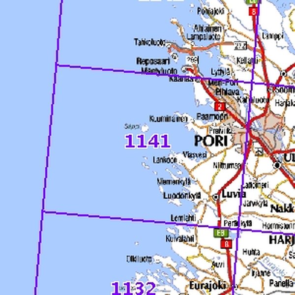 Luvia 96/97, SK, taitettu, 1141 Topografinen kartta  English