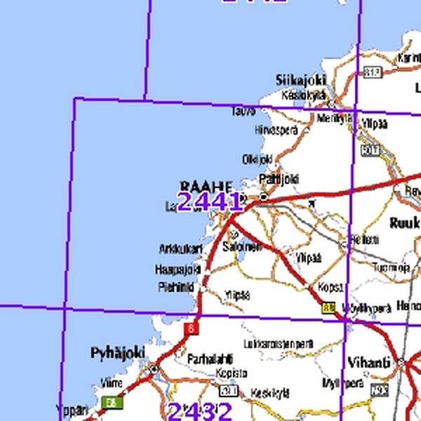 Raahe 02-03/05, SK, taitettu, 2441 Maastokartta