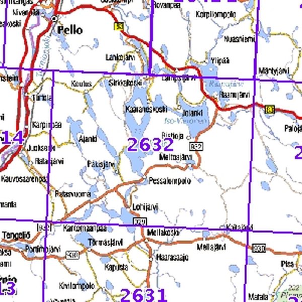 meltosjärvi kartta Meltosjarvi 97 98 Taitettu 2632 Topografinen Kartta Varuste Net English meltosjärvi kartta