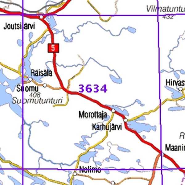 suomutunturi kartta Suomutunturi 97/98, SK, taitet, 3634 Topografinen kartta | Varuste 