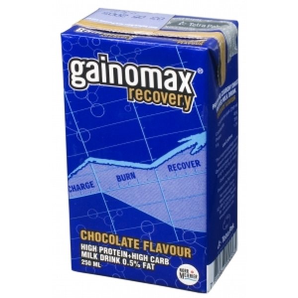 Gainomax Maitopohjainen palautumisjuoma, 250 ml:n tetra, VANHA ALV