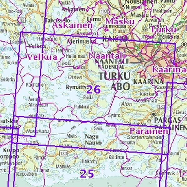 Rannikkokartta 26, Korppoo-Turku 1:50 000, 2009 