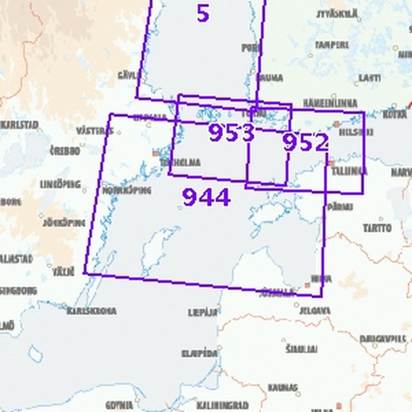 Yleismerikartta 944, 1:500 000, Pohjois-Itämeri, 2007
