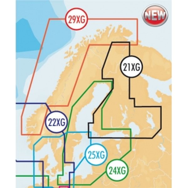 Navionics Gold 24XG Map, Finland Baltic Sea