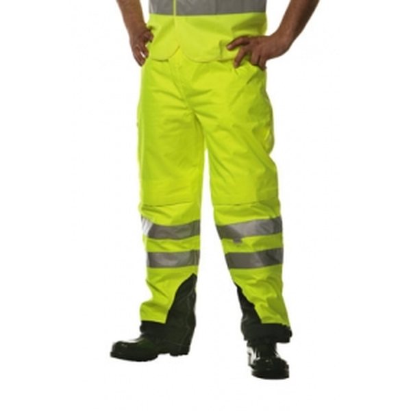 Ocean Breathable trousers class 1,  yellow / navy
