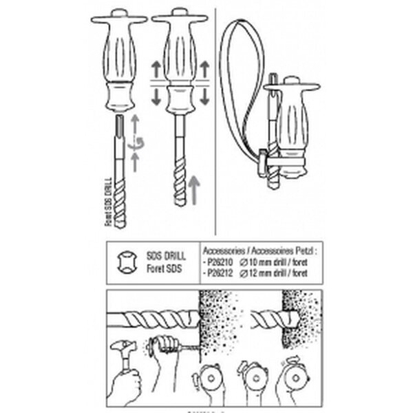 Perceuse à Main PETZL Rocpec P26 – Pour Ancres Escalade, Neuve Sous Blister